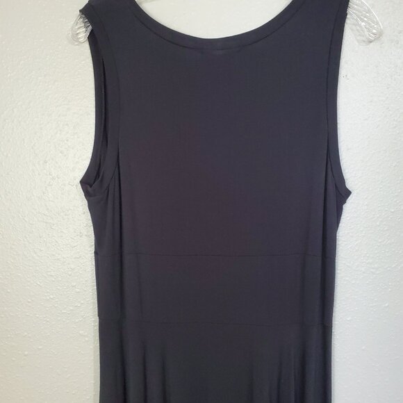 NWOT Softwear By Mark Singer Asymmetric Flowy Dress Sleeveless Midi Tank Dress - Picture 8 of 14
